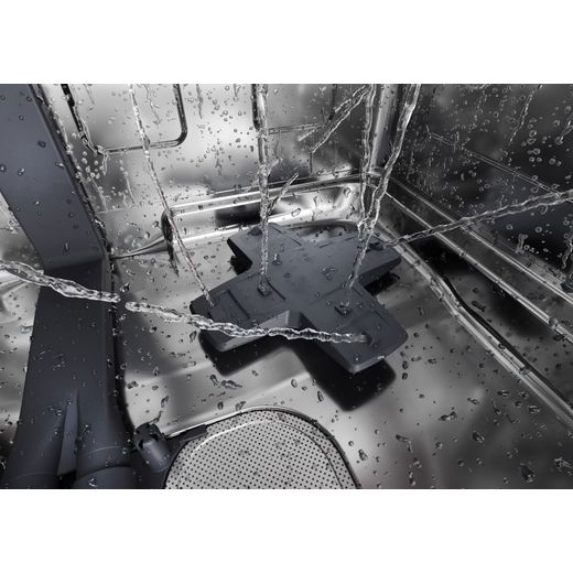 Hoover H-DISH 700 Fully Integrated Standard Dishwasher - Black with Fixed Door Hinge Kit - Close up washing blades shot